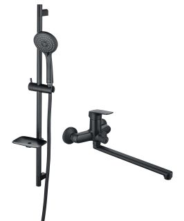 Комплект для душа Aquatek Вега AQ1033MB чёрный матовый